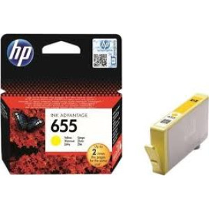 HP tinta 655,  CZ112AE  - žuta